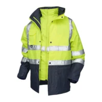 104 5 in 1 Parka Freezer Jacket Navy/Yellow