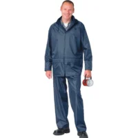 106 Rainsuit Navy Blue 300D Oxford PU Coated Fabric Class 2