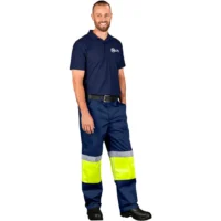 20 Traffic Premium Two Tone Hi Viz Reflective Pants