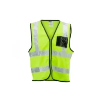 208 Dromex Lime Mesh Vest With Zip & ID