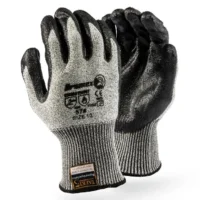 227 Taeki5 Black Nitrile Palm Coated On Grey