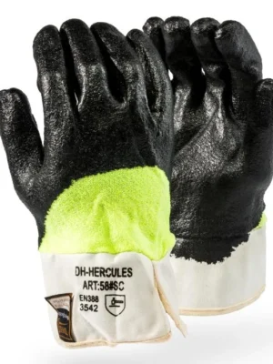 Taeki5 Hi Viz Nitrile Coated Safety Cuff Glove