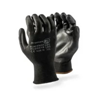 268 DROMEX Nylon Black PU Palm Coated Gloves