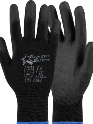 PIONEER Black Nylon Lightweight Inspectors Gloves