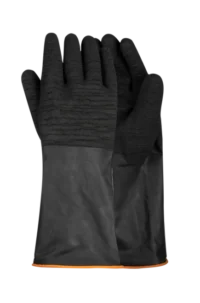 324 BLACK Industrial Rubber Glove Smooth Palm 35cm