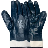 332 PIONEER Blue Nitrile Knit Wrist Glove