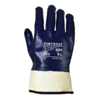 337 BLUE Fully Dipped Safety Cuff Glove
