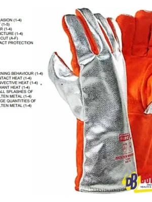 DROMEX Aluminised Leather Glove (500°C)