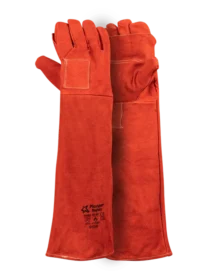 358 PIONEER 16 Red Heat Resistant Glove Kevlar Stitched Shoulder