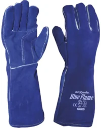 366 PIONEER TOUGH Blue Air Cushion Welding Glove 35cm Fully Kevlar Stitched
