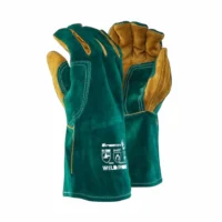 367 DROMEX Green Welders Glove Finger Palm & Thumb Yoke Aramid Thread