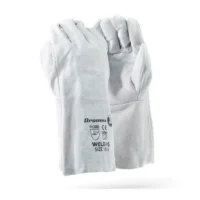371 DROMEX Chrome Leather Double Palm Wrist Length Glove