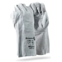 374 DROMEX Chrome Leather Double Palm Elbow Length Glove