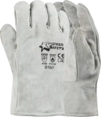 376 PIONEER 2.5 Chrome Leather Wrist Length Fleece Lined Winter Glove