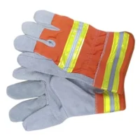 377 PIONEER 2.5 Chrome Leather Glove with Reflective Tape Back