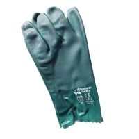 414 PIONEER Red PVC Glove 35cm Open Cuff