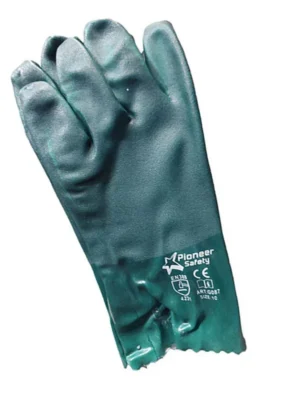 PIONEER Red PVC Glove 35cm Open Cuff