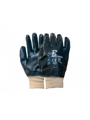 PIONEER Black Chip Palm PVC Knit Wrist Glove