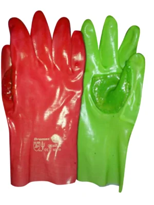 DROMEX Cronus Red/Green PVC Reinforced Wrist Glove