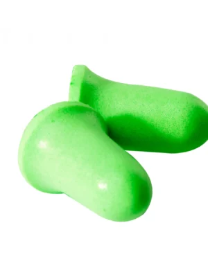 Fluorescent Green Bell PU Foam Disposable & Corded Earplug
