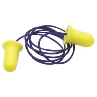 513 Hi Vis Bullet Disposable Earplug Corded 100 Per Box SNR35DB