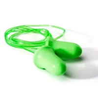 514 Fluorescent Green Bell PU Foam Disposable & Corded Earplug