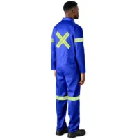 52 Safety Polycotton Boiler Suit with Reflective Arms, Legs & Back