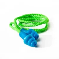 521 Green Mushroom Reusable Earplug with Green Cord in a Box (SNR30)