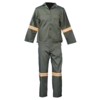 59 Green Acid Resistant Conti Suits with Reflective Tape