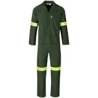 Olive Acid Resistant Polycotton Conti Suit with Reflective Arms & Legs