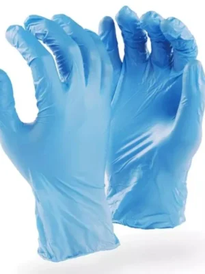 Dromex Blue Nitroshield Disposable Gloves, S to XL